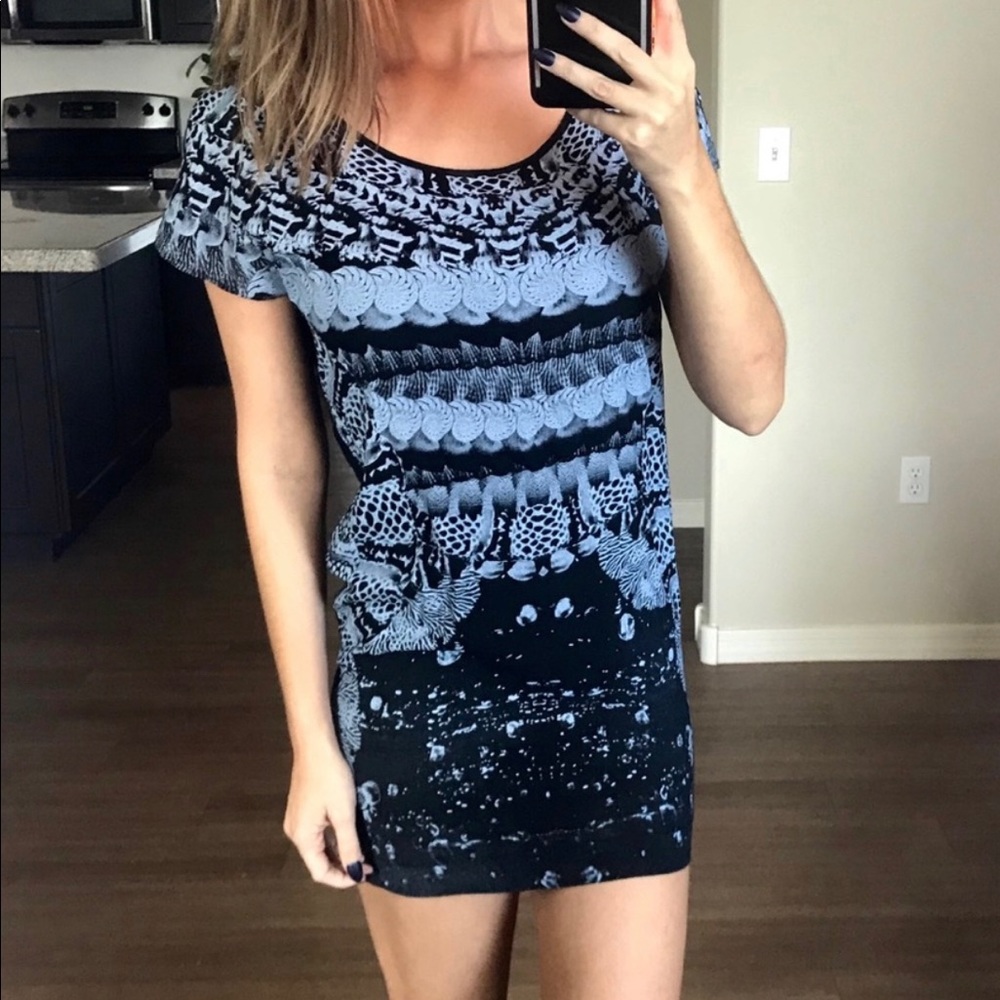 Something Else by Natalie Wood abstract mini dress